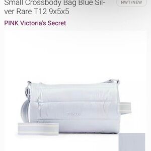Victoria's Secret PINK Blue Silver Crossbody Bag
